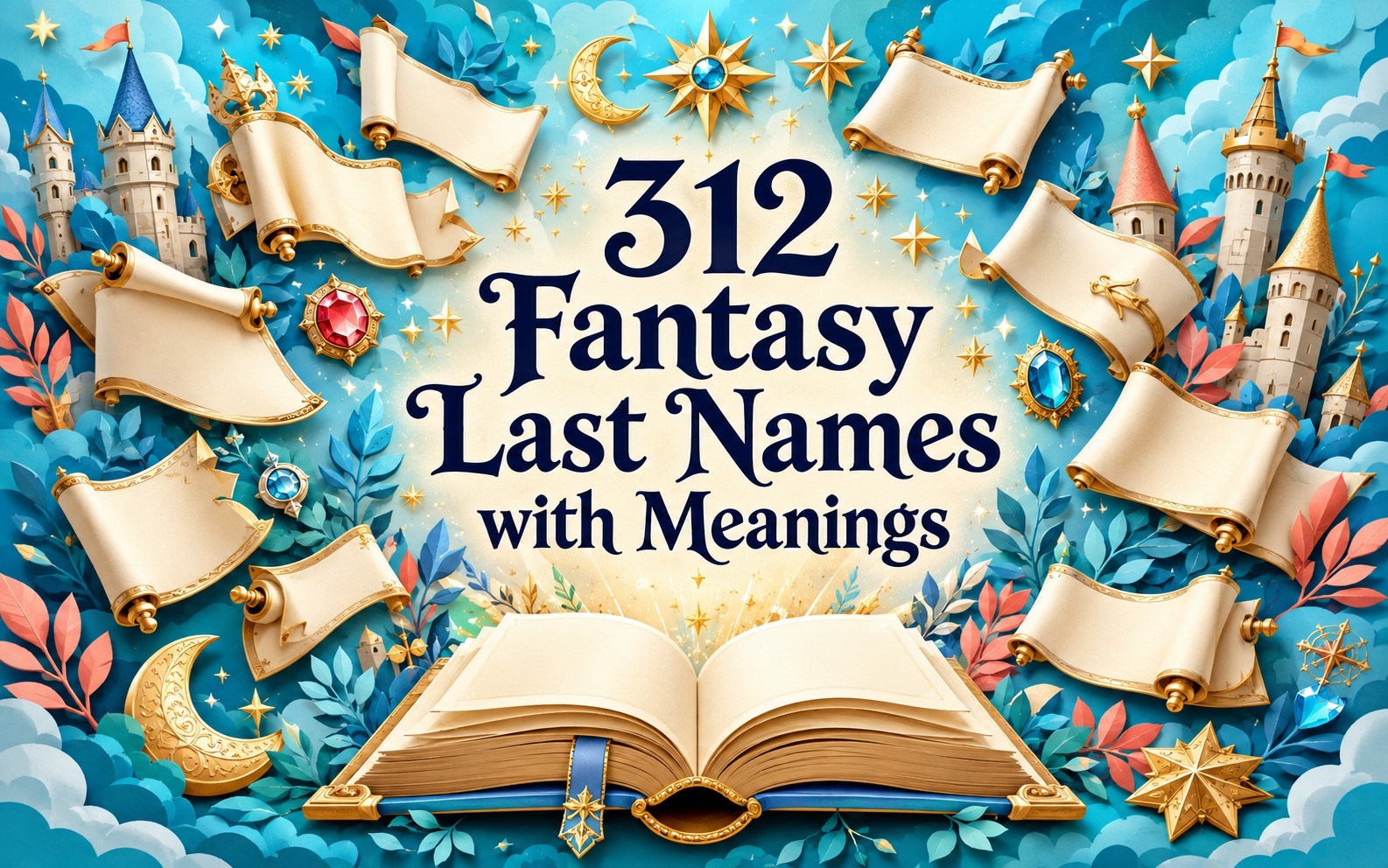 312 fantasy last names with meanings for characters in magical and imaginative worlds.