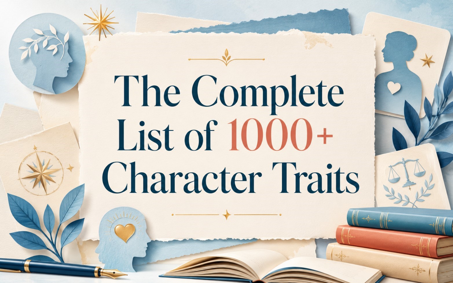 Complete list of 1000+ character traits for writers and character development.