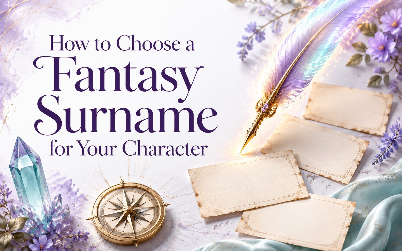 How to choose a fantasy surname for your character based on ancestry, culture, and worldbuilding.