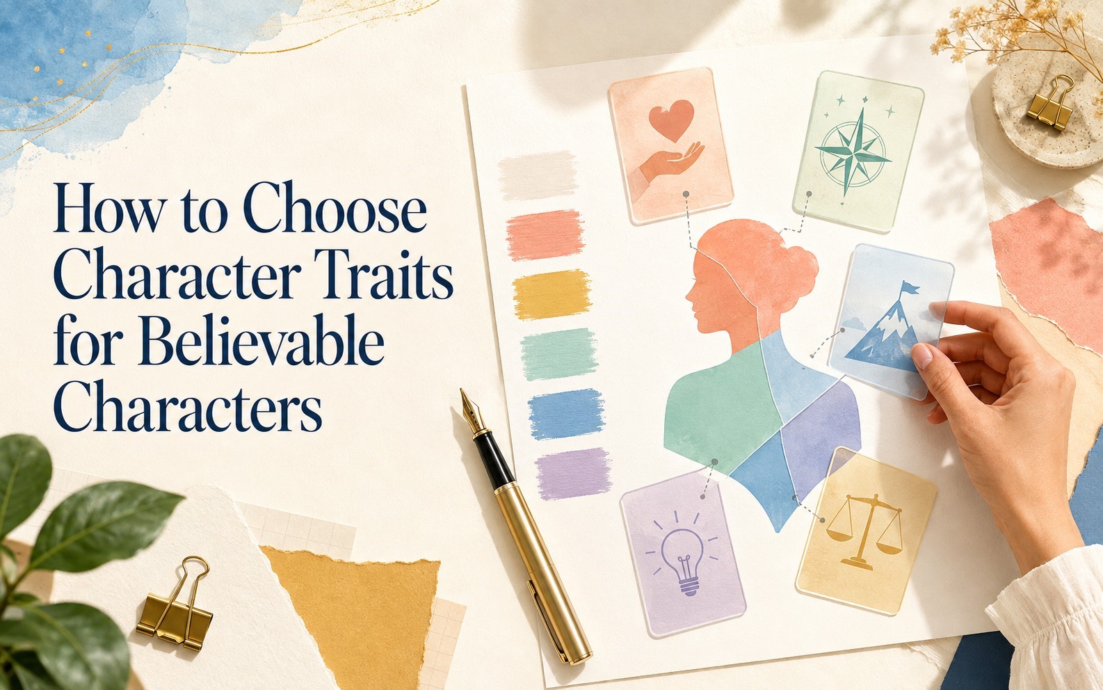 How to choose character traits for believable characters in fiction writing.