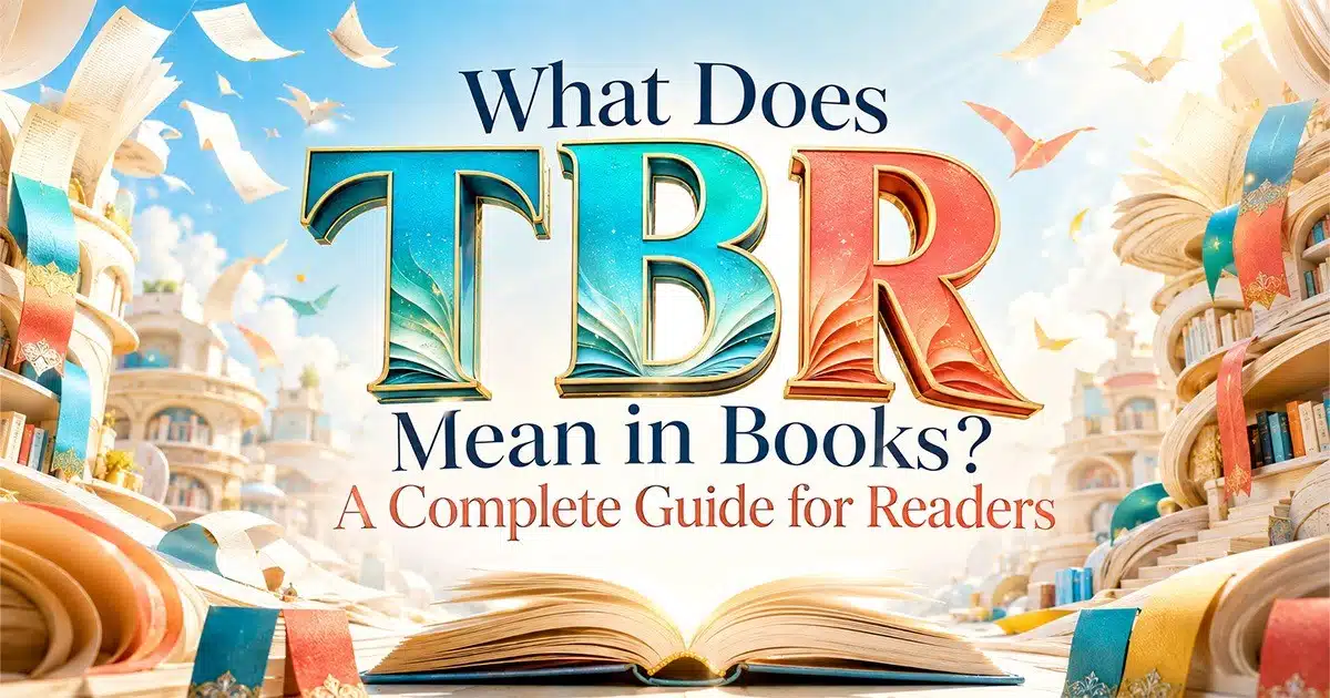 What does TBR mean in books complete guide for readers with an open book and library background.