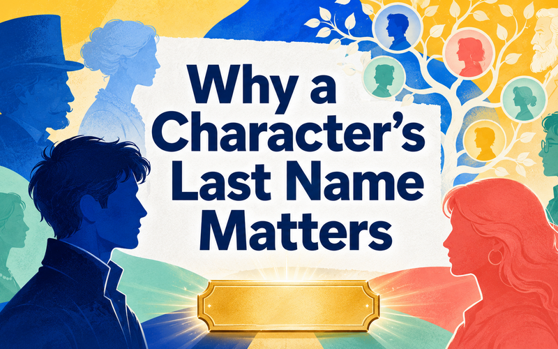 Why a character’s last name matters when creating memorable fictional characters.