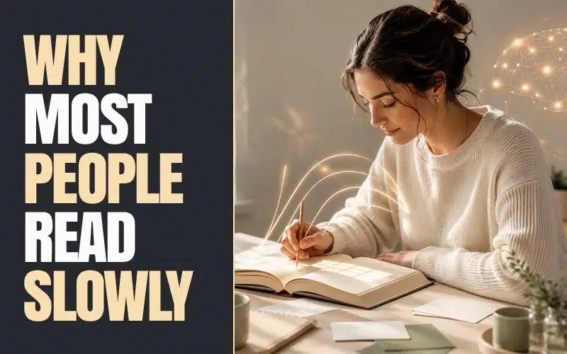 Why most people read slowly and how to read faster using effective reading techniques to improve reading speed