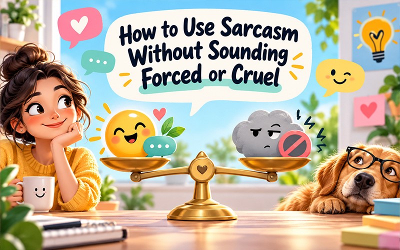 How to use sarcasm without sounding forced or cruel, with balanced communication and practical sarcasm examples.